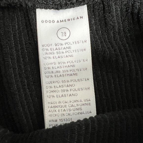 Good Americian One Piece Plus 7/8 4XL 5XL Always Fits Monokini Cut Out Black NWT - Picture 8 of 15